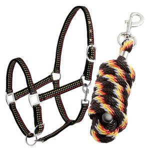Dalso dotted halter and lead rope