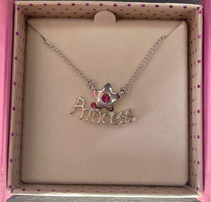 Equilibrium Young Girls Silver Plated Necklace Princess
