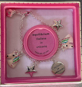 Equilibrium Girls Mystical Charm Bracelet Unicorn